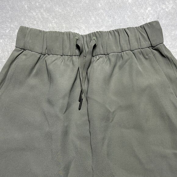 Lululemon Grey Sage On the Fly Skirt Woven Travel Drawstring Women’s Size: 4 - Picture 3 of 13